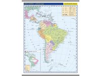 Jižní Amerika - nástěnná politická mapa