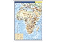 Afrika – školní nástěnná fyzická mapa