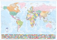 Svět – státy a území – nástěnná mapa
