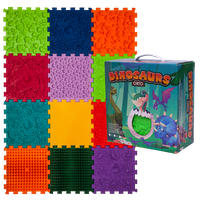 Masážní podložka Dinosauři Puzzle 12 prvků