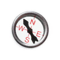 Kompas transparentní (pr. 21 mm), 12 ks.