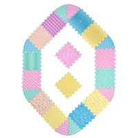 Masážní podložka Ortek Mega Mix Puzzle 14 dílů + 8 sektorů PASTEL