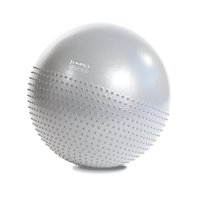 Masážní gymnastický míč HMS YB03N 65 cm světle šedý