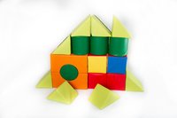 Molitanová stavebnice Moliplay 18 dílů koženka velikost XXL