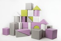 Molitanová stavebnice Moliplay Pastels 29 dílů koženka velikost XXL