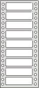 Tabelační etikety jednořadé VB 90x23 mm/12000 etiket