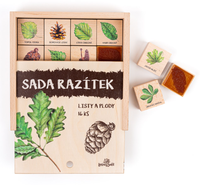 Dětská razítka 16 kusů - Listy a plody