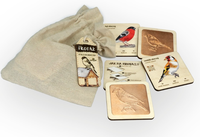 Mini frotážová sada - Ptáci na krmítku