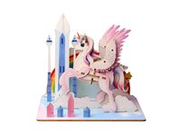 3D Dřevěné puzzle Jednorožec