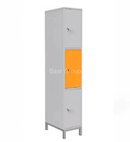 Skříň boxová na kovovém podstavci, 3 boxy