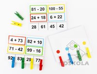 Sčítání a odčítání s kolíčky 3