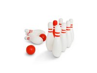Bowling - červená & bílá