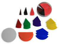 Kruhové zlomky pro žáky, pr. 10 cm