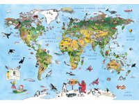 Ilustrovaná mapa světa – plakát