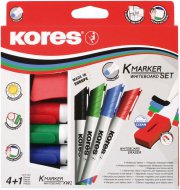 Sada Kores K-Marker Set - 4 popisovače + magnetická houbička