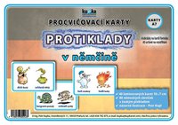 Procvičovací karty - protiklady v němčině A7 (10x7 cm)