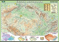 Česká republika-fyzická mapa XXL (140x100 cm)