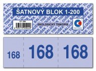 Šatnovy blok 1-200 čísel, ET295