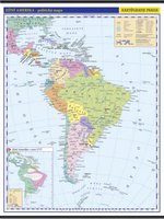 Jižní Amerika-nástěnná politická mapa