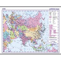 Asie-příruční politická mapa