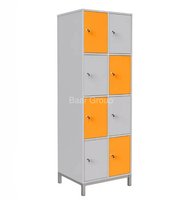 Skříň boxová na kovovém podstavci, 8 boxů