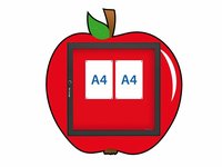 Obrázková venkovní vitrína jablko