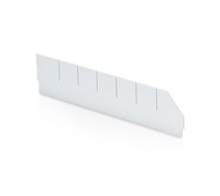 Podélná příčka s výřezy pro regálový box - 40x9 cm