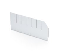 Podélná příčka s výřezy pro regálový box - 40x14 cm