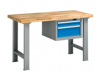 Dílenské stoly série B, šířka 1500, hloubka 700 nebo 800, výška 880 nebo 890 mm (6 modelů)
