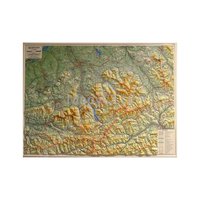 Plastická mapa Beskydy 100 x 75 cm
