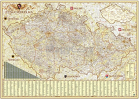 Česká republika Exclusive - nástěnná mapa