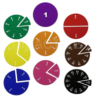 Zlomky - kruhové výseče na magnetickou tabuli