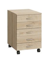 Kontejner na kolečkách, 5 zásuvek