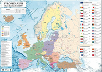 Evropská unie - nástěnná mapa