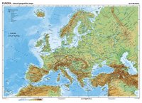 Evropa obecně geografická / politická A3