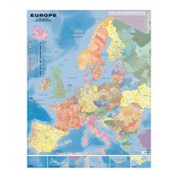 Nástěnná mapa - Evropa spediční, obří 135 x 180 cm, lamino + očka