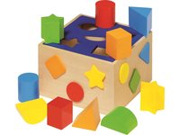Goki vkládací box tvary – Dřevěná vzdělávací hračka