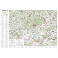 Nástěnná mapa - Jihomoravský kraj 113 x 83 cm, lamino + lišty