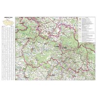 Nástěnná mapa - Liberecký kraj 113 x 83 cm, lamino + lišty