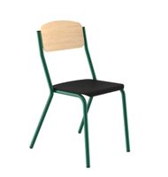Židle DELTA 2 s čalouněným sedákem