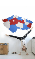 Barevná Mapa ČR nástěnka