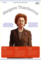 Nástěnný obraz Margaret Thatcherová
