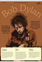 Nástěnný obraz Bob Dylan