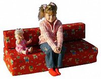 Dětská rozkládací sedačka, 120x50x44 cm