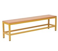 Šatní lavička bez roštu, 150 cm, RAL 1028