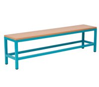 Šatní lavička bez roštu, 150 cm, RAL 5018