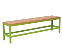 Šatní lavička bez roštu, 150 cm, RAL 6018