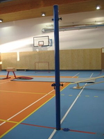 Volejbalové sloupky-cvičné (KOMAXIT) - interiér, prům.60 mm + pouzdra a víčka