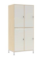 Skříň boxová na kovovém podstavci, 4 boxy velké