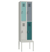 Šatní skříňka Lotos dělená čtyřoddílová s předlavičkou BR6417P